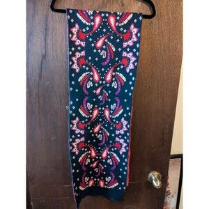 Vera Bradley Knit Scarf Navy & Paisley